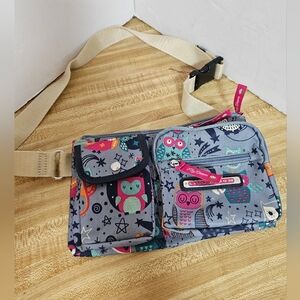 Lily Bloom Janet Belt Bag Fanny Pack Night Owl Print Eco Friendly Recycled NWOT